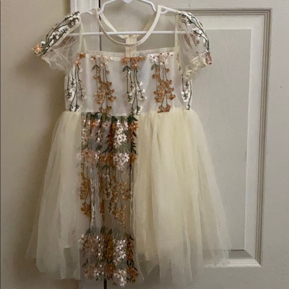 lovely spring floral child’s dress